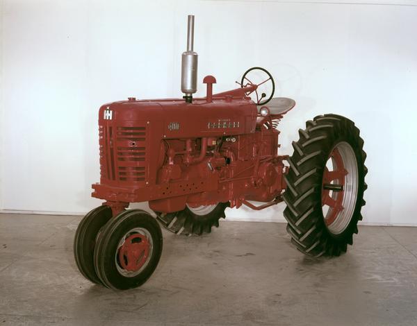 McCormick Farmall 400 tractor in a studio.
