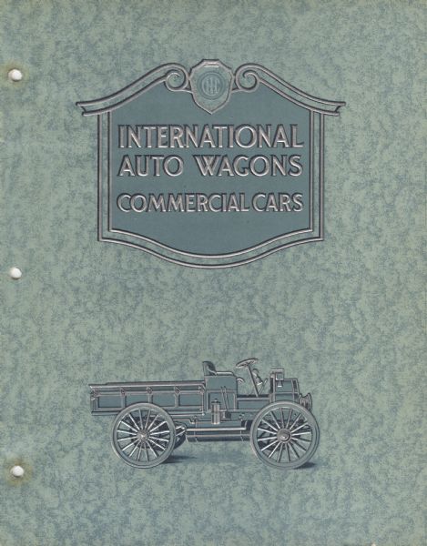 Cover of an advertising catalog for International Harvester Auto Wagons.