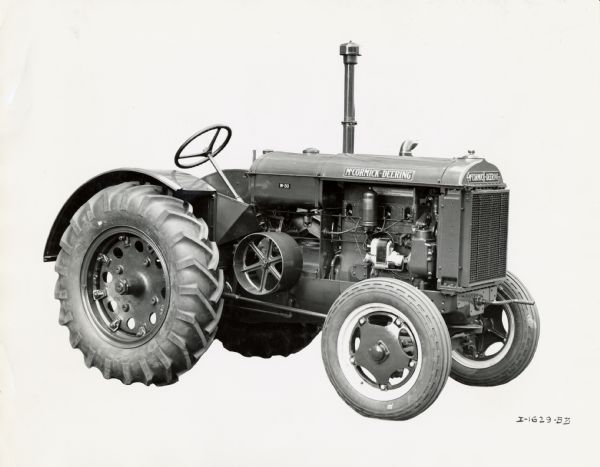 McCormick-Deering W-30 tractor with rubber (pneumatic) tires.