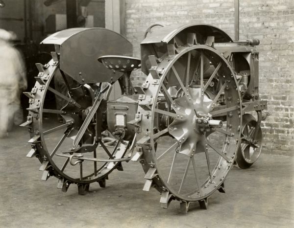 Engineering photograph of an experimental Farmall tractor.