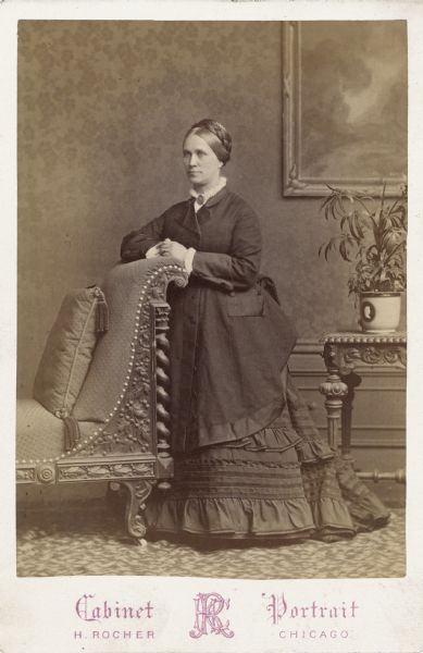 Full-length carte-de-visite of Mary Ann Grigsby McCormick (1828-1878), wife of William Sanderson McCormick (1815-1865).