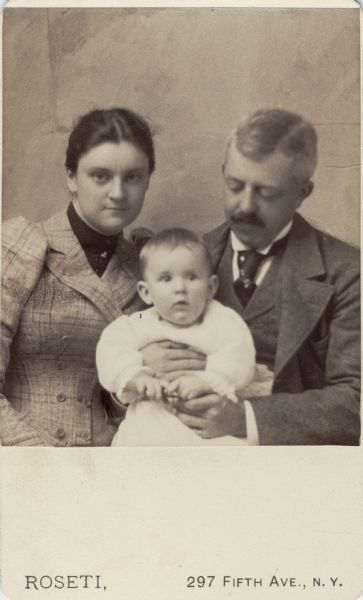 Group portrait of Anita McCormick Blaine (1866-1954), her husband Emmons Blaine (1857-1892), and their young son Emmons, Jr. (1890-1918).