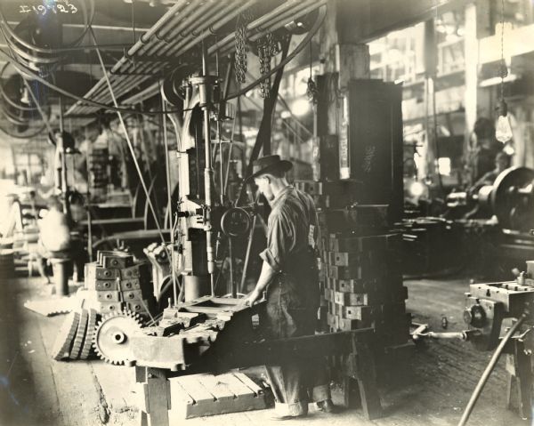 Factory worker at the Chattanooga Plow Works.