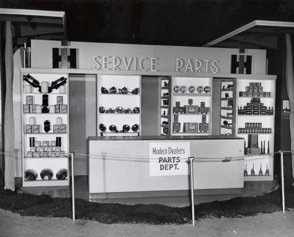 International Harvester service parts booth at the Indiana State Fair.
