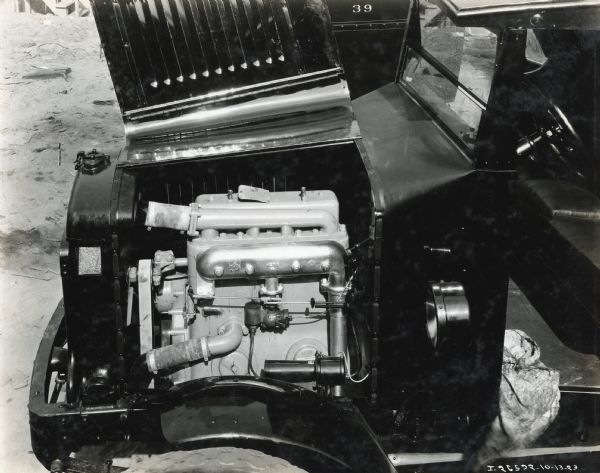 Engine in an International model 63 truck.