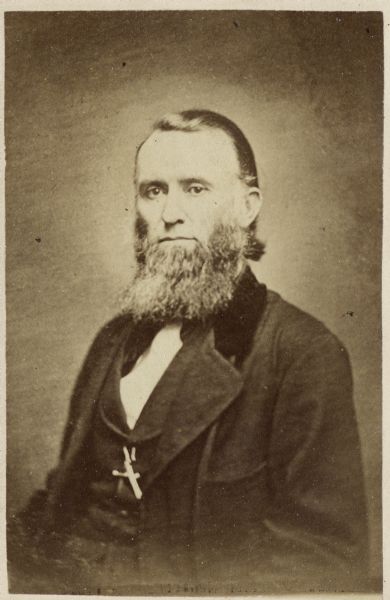 Waist-up studio portrait of William Sanderson McCormick (1815-1865).