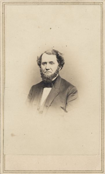 Portrait of inventor and businessman Cyrus Hall McCormick (1809-1884).