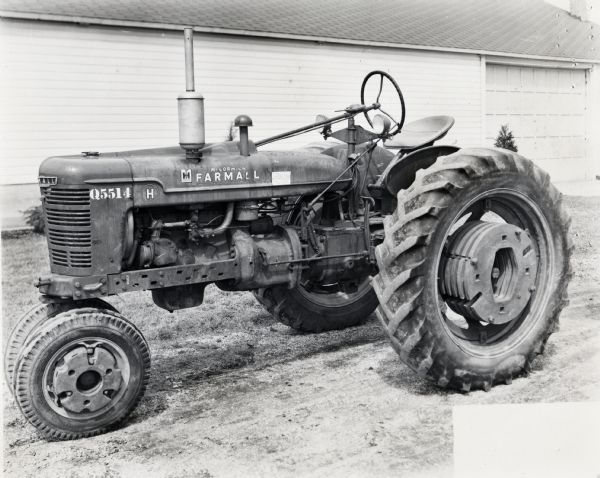 Farmall H tractor equipped with an experimental torque amplifier.