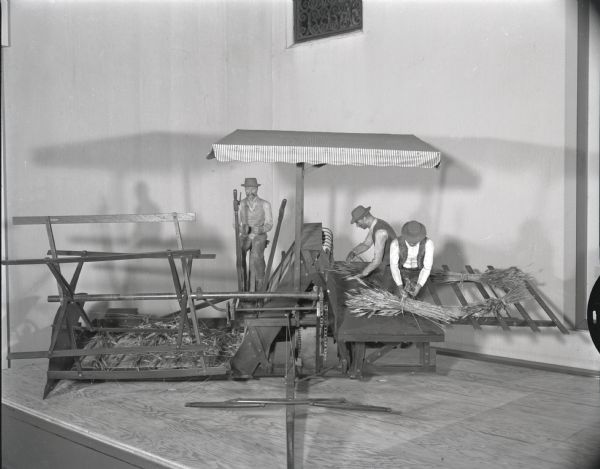 Scale model of a Marsh Harvester.