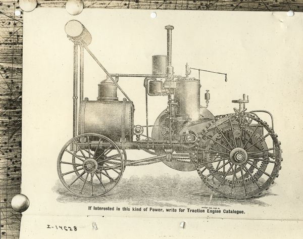 Illustration of a Van Duzen traction gasoline engine.