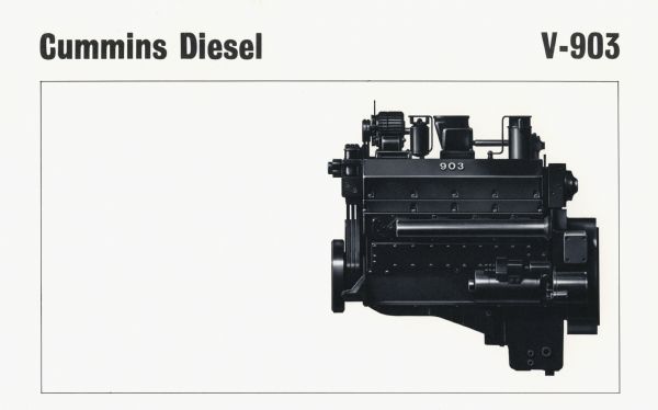 Illustration of the Cummins diesel V-903 engine.