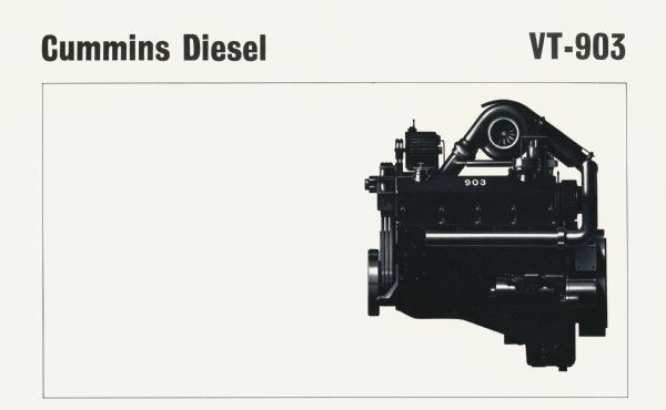 Illustration of the Cummins diesel VT-903 engine.