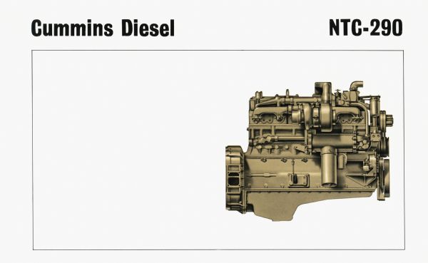 Illustration of the Cummins diesel NTC-290 engine.