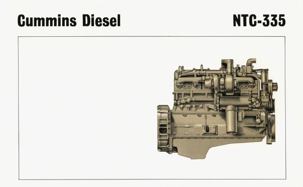 Illustration of the Cummins diesel NTC-335 engine.
