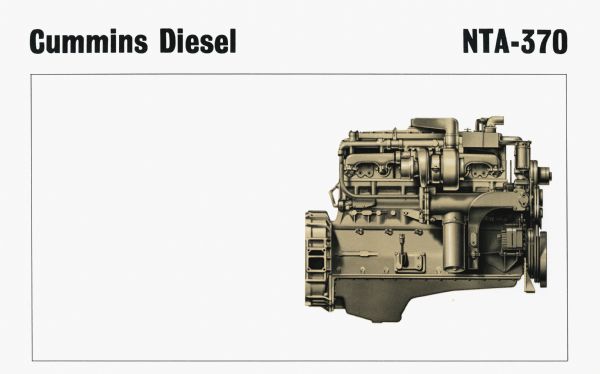 Illustration of the Cummins diesel Power Torque NTA-370 engine.