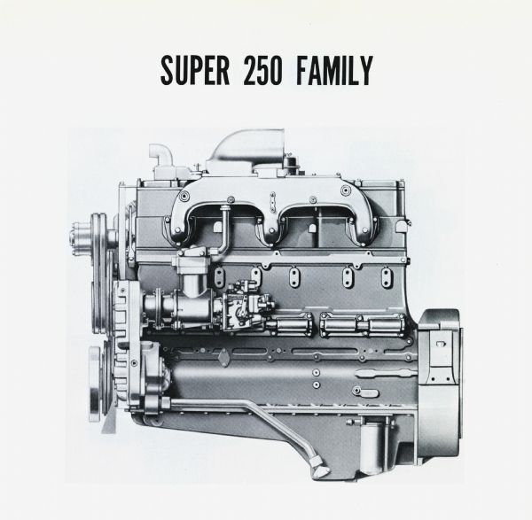 Illustration for the Cummins diesel Super 250 family of engines.