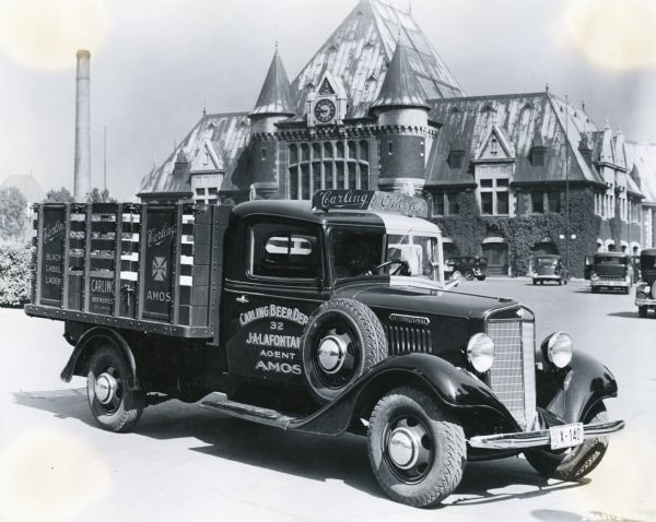 International C-15 truck owned by J.A. LaFontaine of Amos, Quebec, Canada and used by Carling Breweries.