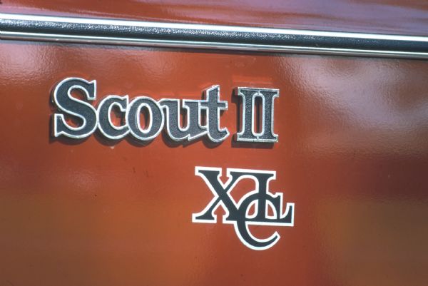Close-up of insignia. Reads: "Scout II XLC."