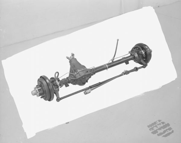 Front drive axle of Scout 4x4.