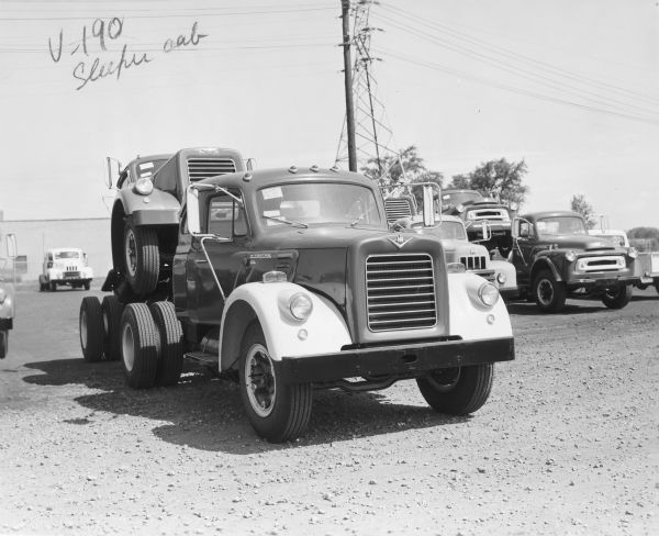 V-190 with sleeper cab, pulling another V-190.