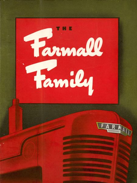 Catalog cover for the Farmall Family of tractors.