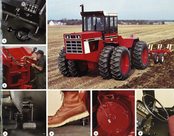 Page from brochure describing the power and hydraulics of International tractors.
