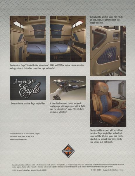 Advertising brochure for American Eagle trucks.