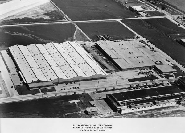 Aerial view of the Kansas City Parts Depot.