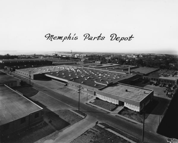 Aerial view of the Memphis Parts Depot.