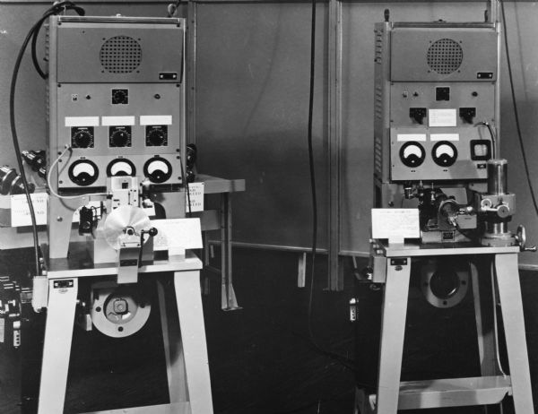 Caption reads: "Precision Inspection Equipment for Ball Bearing Raceways; Anderometer and Waveometer."