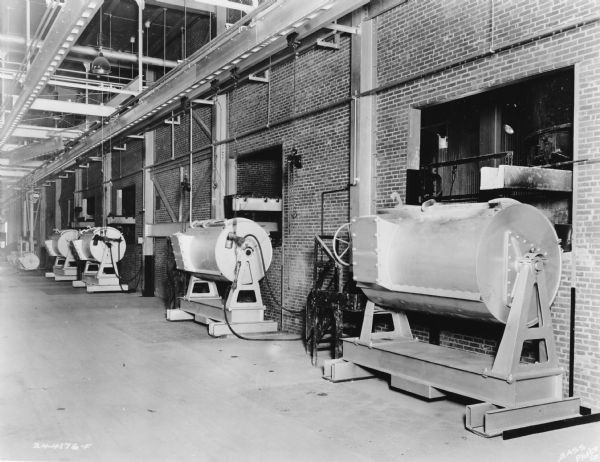 Caption reads: "IH Foundry Facilities (View of Holding Ladles)."