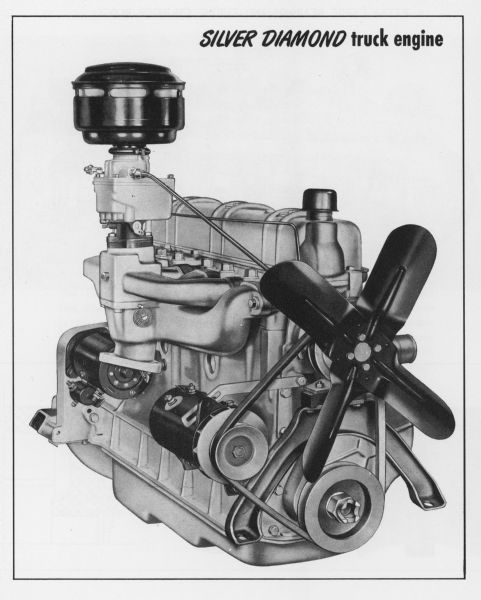 Sales-Engineering Bulletin for the Silver Diamond Engine for International L-Line Trucks.