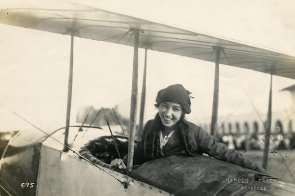 Katherine Stinson ready for flight.