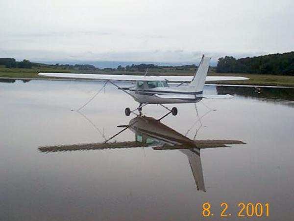 A rainy day at Middleton Municipal Airport, formerly the Morey Airfield.