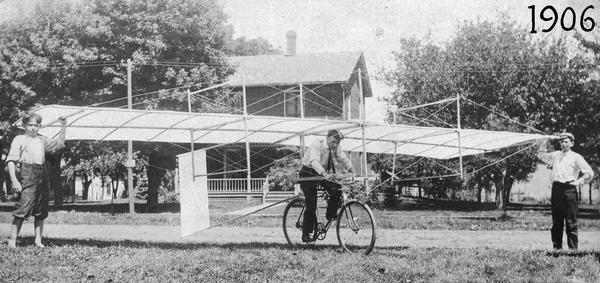 The monoplane glider built and flown by Carl S. Bates of Clear Lake, Iowa. During the previous year Bates had built a bi-plane glider.