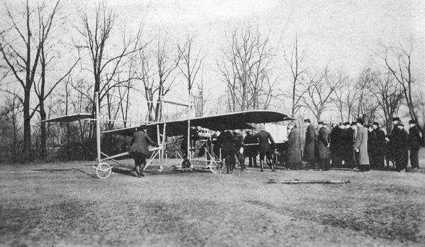 The monoplane built by Carl S. Bates, an aeronautical inventor originally from Clear Lake, Iowa.