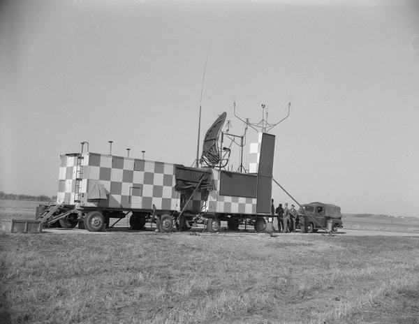 Radar equipment at Truax Field, formerly Madison Municipal Airport.