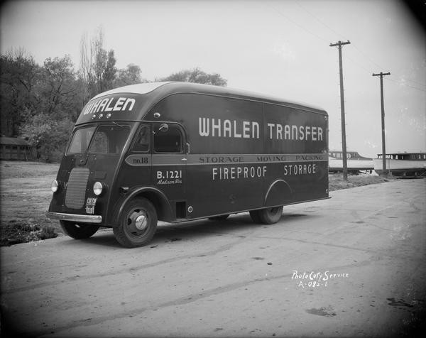 Whalen Transfer & Storage Co. medium size moving van no. 18.