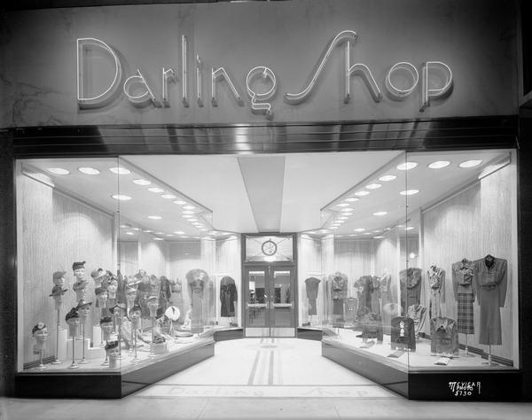 Darling Shop, 9 East Main Street, showing entrance and display windows.
