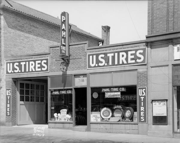 Pahl Tire Company, located at 208 E. Washington Avenue. Opened in 1936, moved to 202 East Washington Avenue about 1960, closed in 2013.