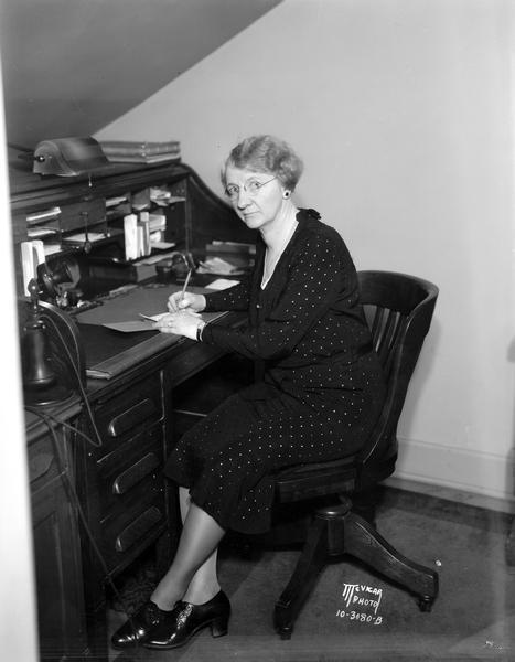 Grace Putnam, executive secretary of the Madison Woman's Club, in the Woman's Building, 240 W. Gilman street.