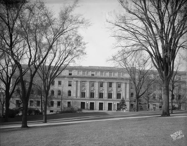 University of Wisconsin Biology building, Birge Hall, 430 Lincoln Drive, viewed from Bascom Hill.