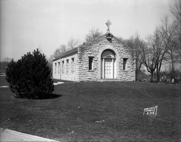 Caretaker building at Calvary Cemetery, Speedway Road.