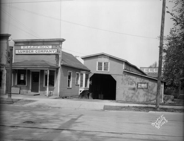 Ellefson Lumber Co. store and supply building, located at 2016 Winnebago Street.