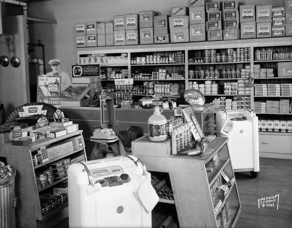 Interior of Holmes Tire and Supply Company, 431 West Main Street.