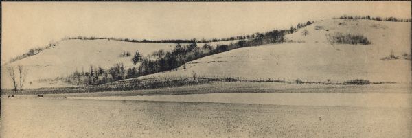 A landscape photograph of Bryn Mawr at Hillside Home School, an early progressive school operated by Ellen and Jane Lloyd Jones, aunts of Frank Lloyd Wright.
