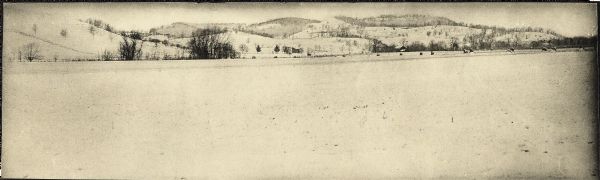 Landscape near Hillside Home School, an early progressive school operated by Ellen and Jane Lloyd Jones, aunts of Frank Lloyd Wright.