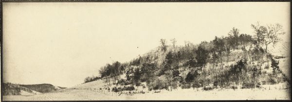 A landscape photograph near Hillside Home school, an early progressive school operated by Ellen and Jane Lloyd Jones, aunts of Frank Lloyd Wright.