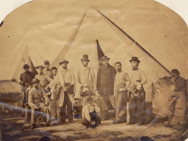 Unidentified group, presumably in a U.S. Civil War Connection.