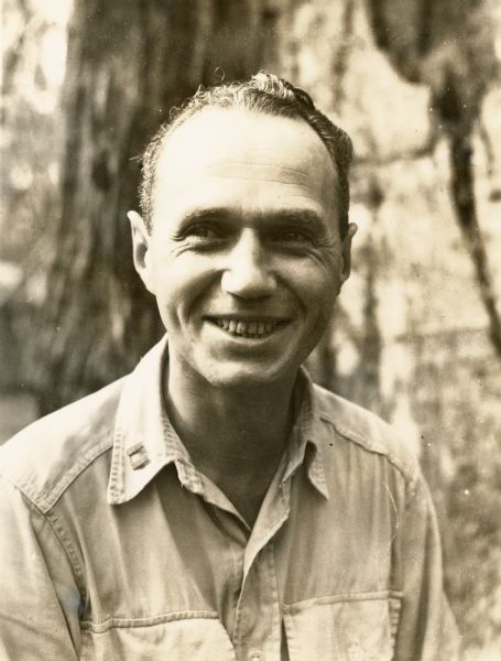 Snapshot of Walter J. Kohler, Jr., then a Navy lieutenant, taken somewhere in the South Pacific during World War II.